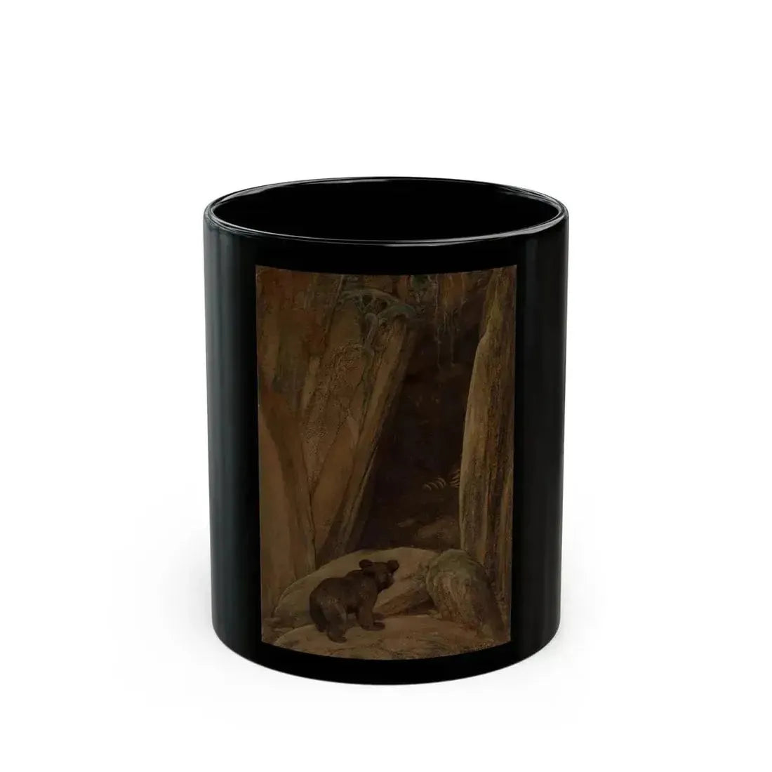 Brother Bear and the Little Lone Cub, chapter 11 story illustration - Black Coffee Mug 11oz - Go Mug Yourself