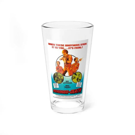 BROTHERHOOD OF DEATH 1976 Movie Poster - Pint Glass 16oz 16oz - Go Mug Yourself