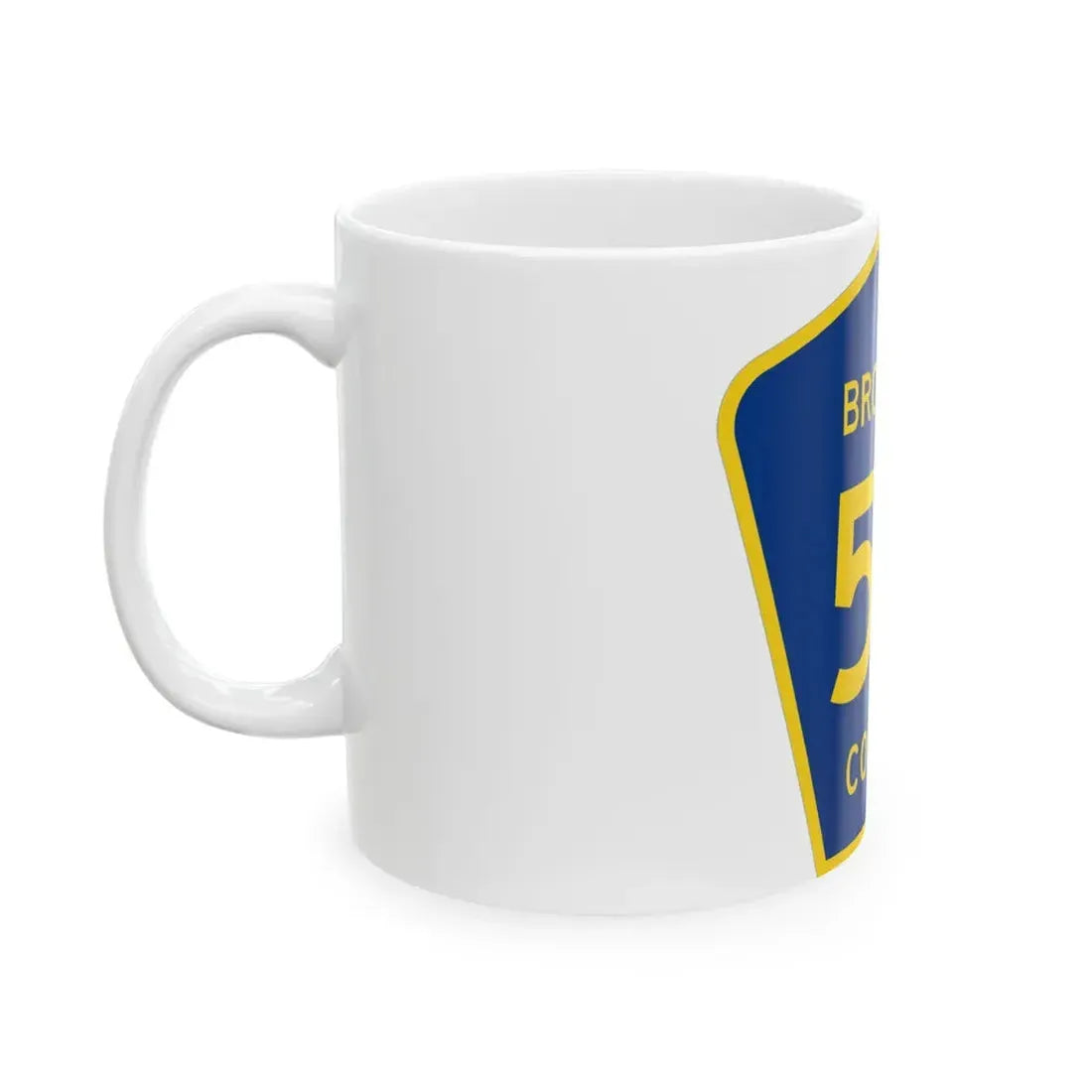 Broward County 5A (Florida) (Road Sign) White Coffee Mug - Go Mug Yourself