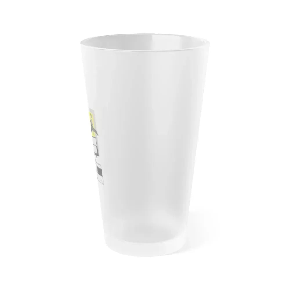 BRUCE LEE AGAINST SUPERMEN (BELGIAN) 1975 Movie Poster - Frosted Pint Glass 16oz - Go Mug Yourself