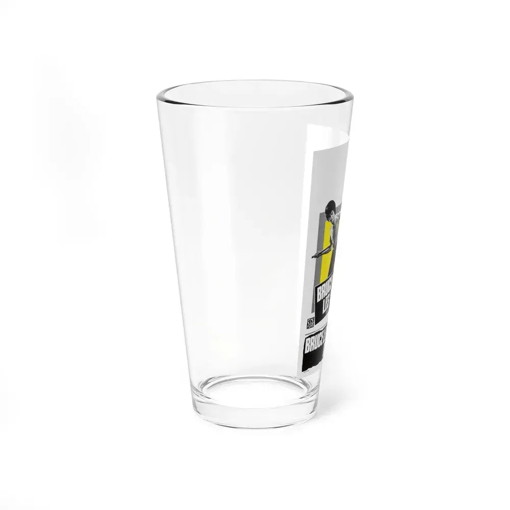BRUCE LEE AGAINST SUPERMEN (BELGIAN) 1975 Movie Poster - Pint Glass 16oz - Go Mug Yourself