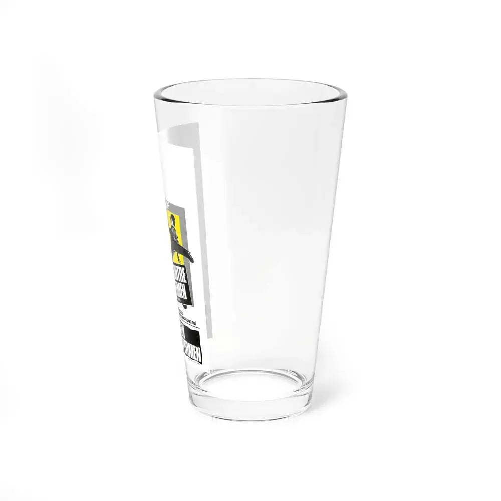 BRUCE LEE AGAINST SUPERMEN (BELGIAN) 1975 Movie Poster - Pint Glass 16oz - Go Mug Yourself