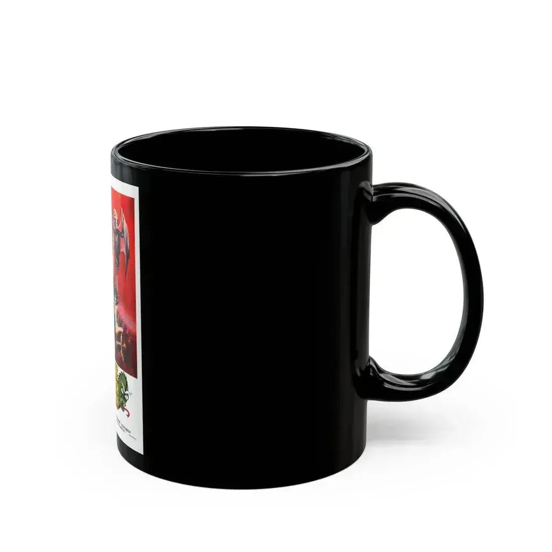 BRUCE LEE FIGHTS BACK FROM THE GRAVE 1976 Movie Poster - Black Coffee Mug - Go Mug Yourself