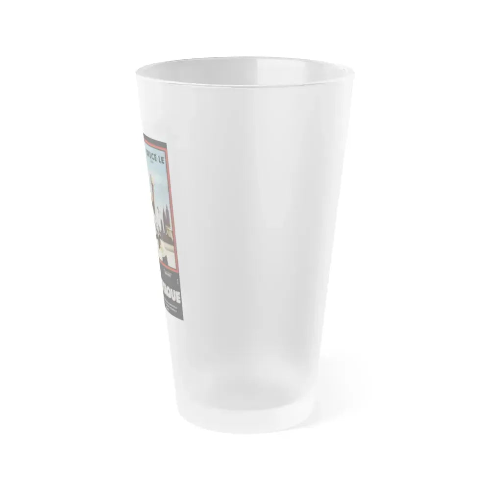 BRUCE LEE FIGHTS BACK FROM THE GRAVE (FRENCH) 1976 Movie Poster - Frosted Pint Glass 16oz - Go Mug Yourself