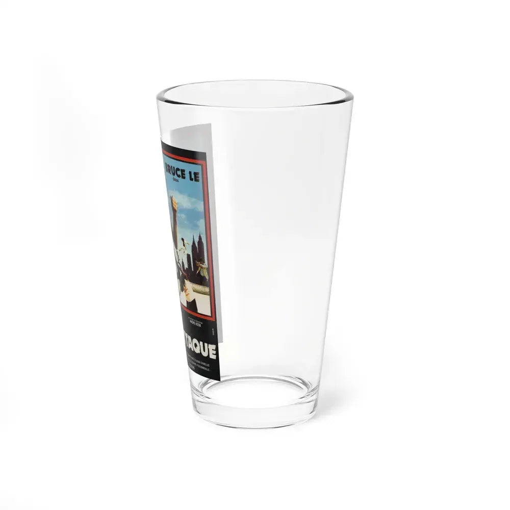 BRUCE LEE FIGHTS BACK FROM THE GRAVE (FRENCH) 1976 Movie Poster - Pint Glass 16oz - Go Mug Yourself