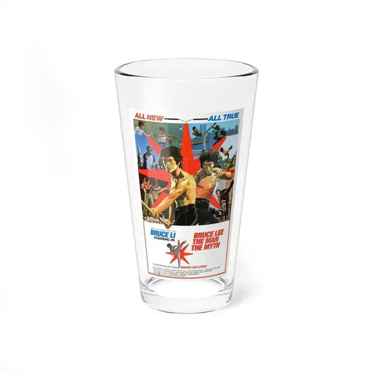 BRUCE LEE, THE MAN, THE MYTH 1976 Movie Poster - Pint Glass 16oz 16oz - Go Mug Yourself