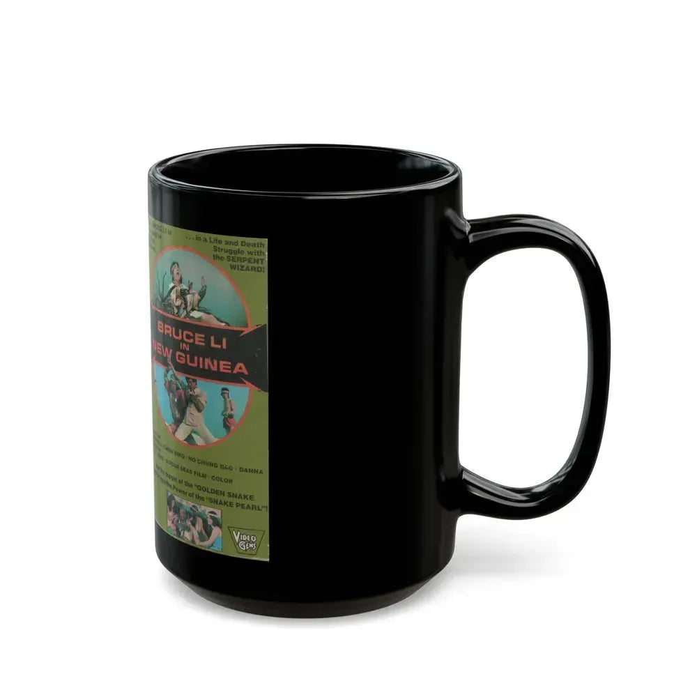 BRUCE LI IN NEW GUINEA (VHS COVER) - Black Coffee Mug - Go Mug Yourself