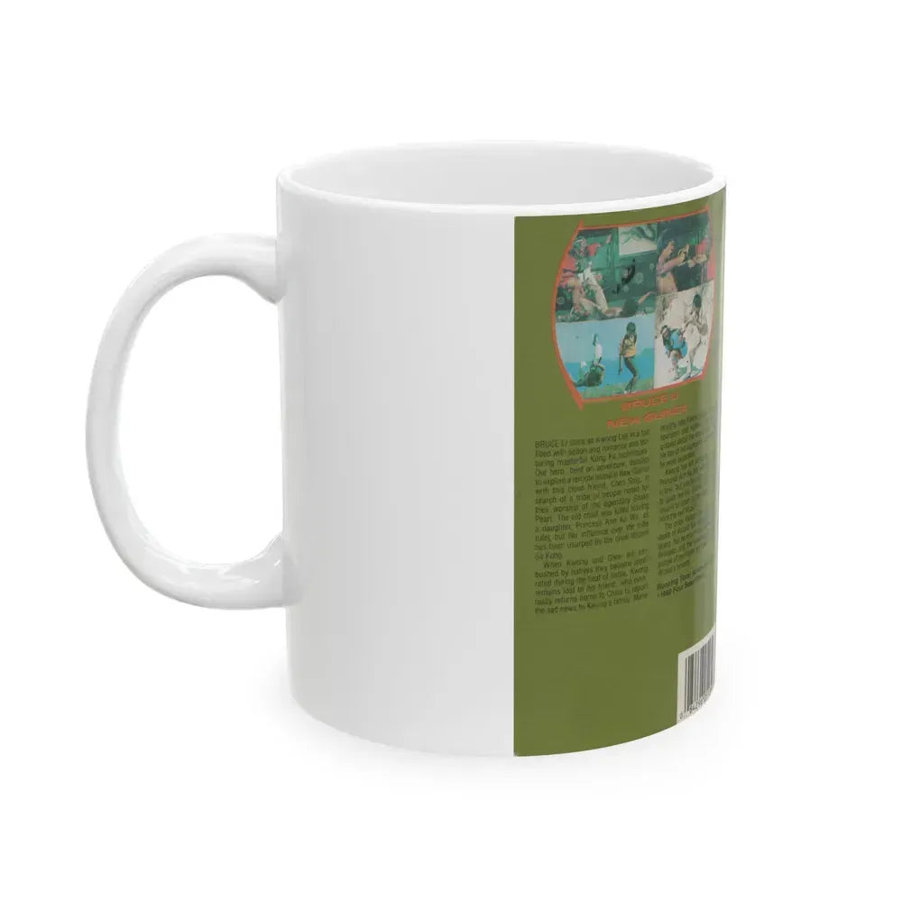 BRUCE LI IN NEW GUINEA (VHS COVER) - White Coffee Mug - Go Mug Yourself