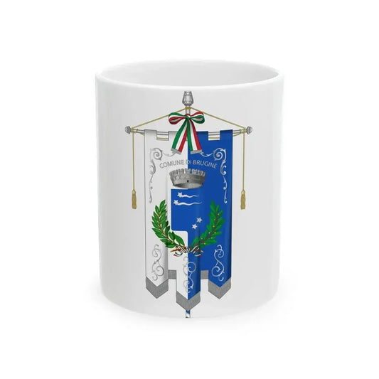 Brugine-Gonfalone (Italy) White Coffee Mug 11oz - Go Mug Yourself