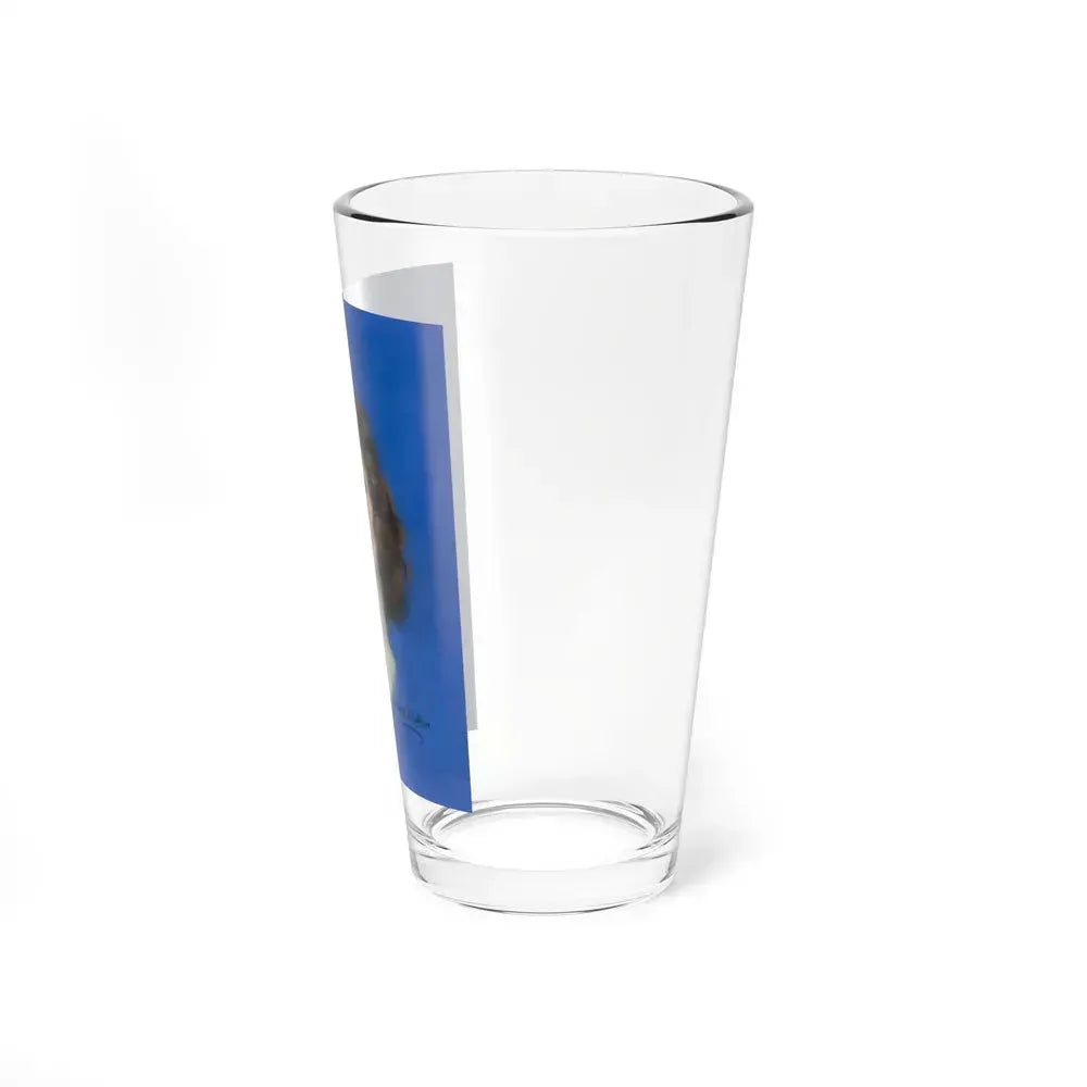 Brunette Beauty (Magazine Illustration) Pint Glass 16oz - Go Mug Yourself