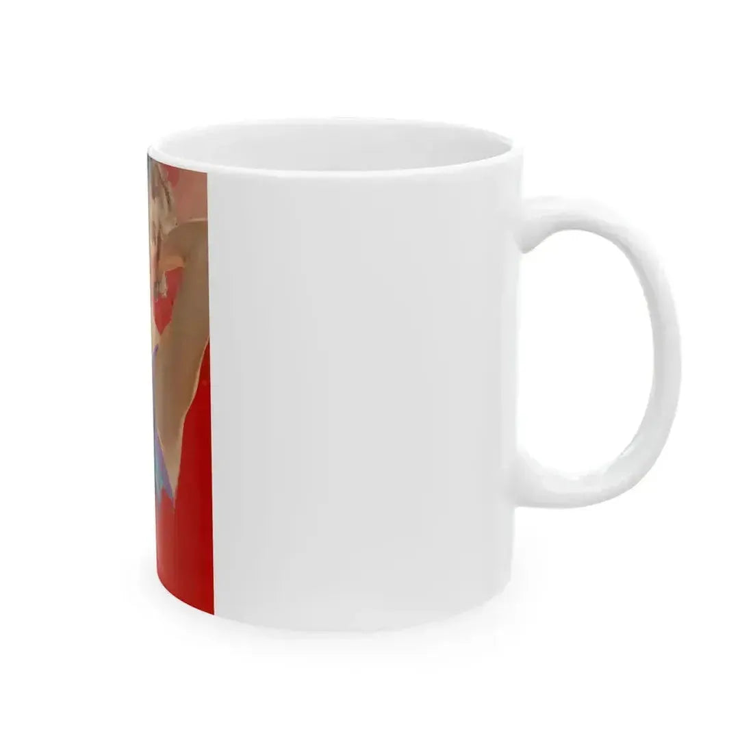 Brunette Beauty, unpublished Redbook cover - White Coffee Mug - Go Mug Yourself