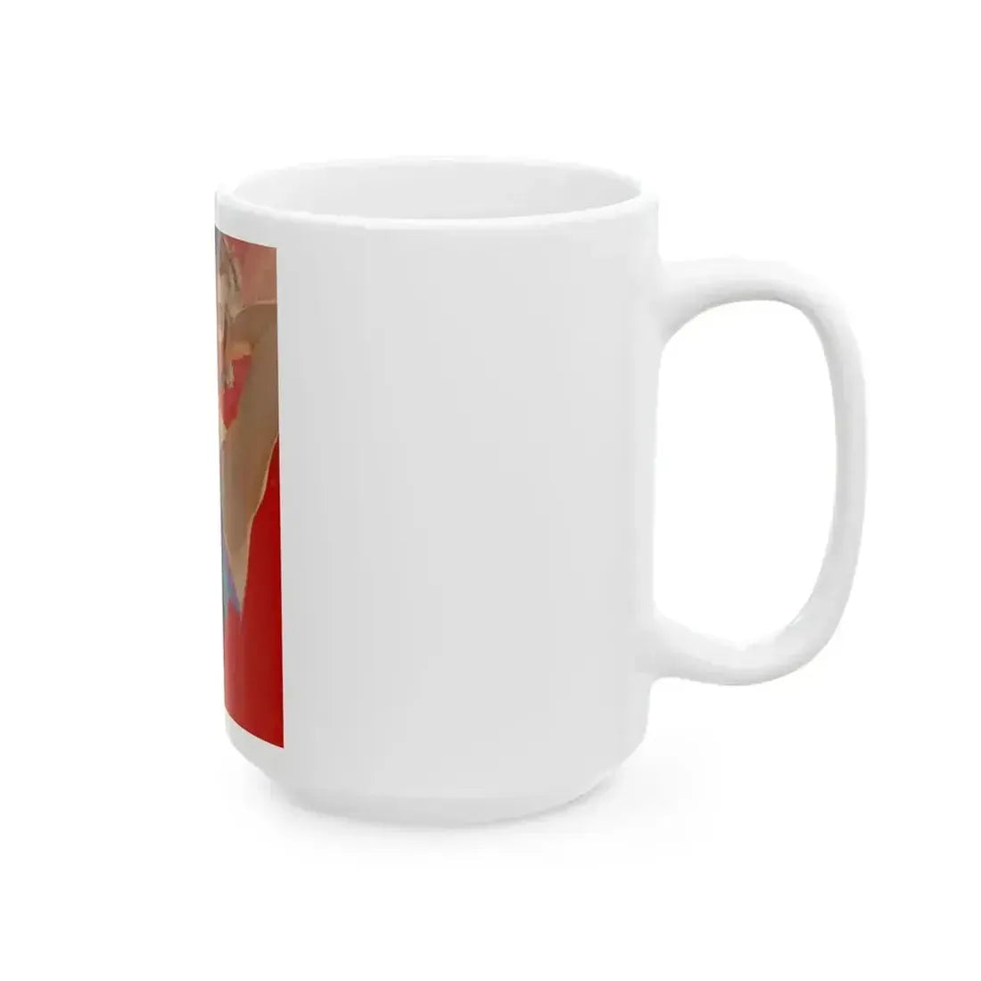 Brunette Beauty, unpublished Redbook cover - White Coffee Mug - Go Mug Yourself