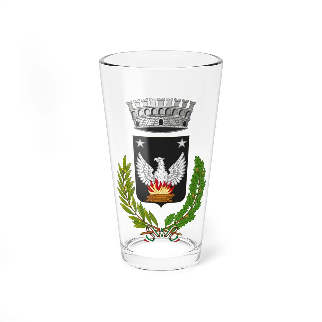 Brusasco-Stemma (Italy) (Coat of Arms) Pint Glass 16oz 16oz - Go Mug Yourself