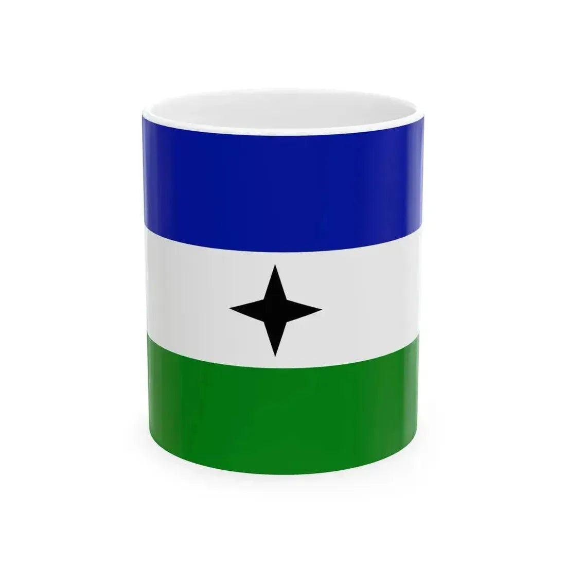 Bubi nationalist flag (Equatorial Guinea) White Coffee Mug 11oz - Go Mug Yourself