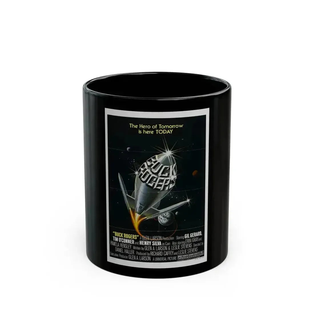 BUCK ROGERS IN THE 25TH CENTURY (TEASER) 1979 Movie Poster - Black Coffee Mug 11oz - Go Mug Yourself