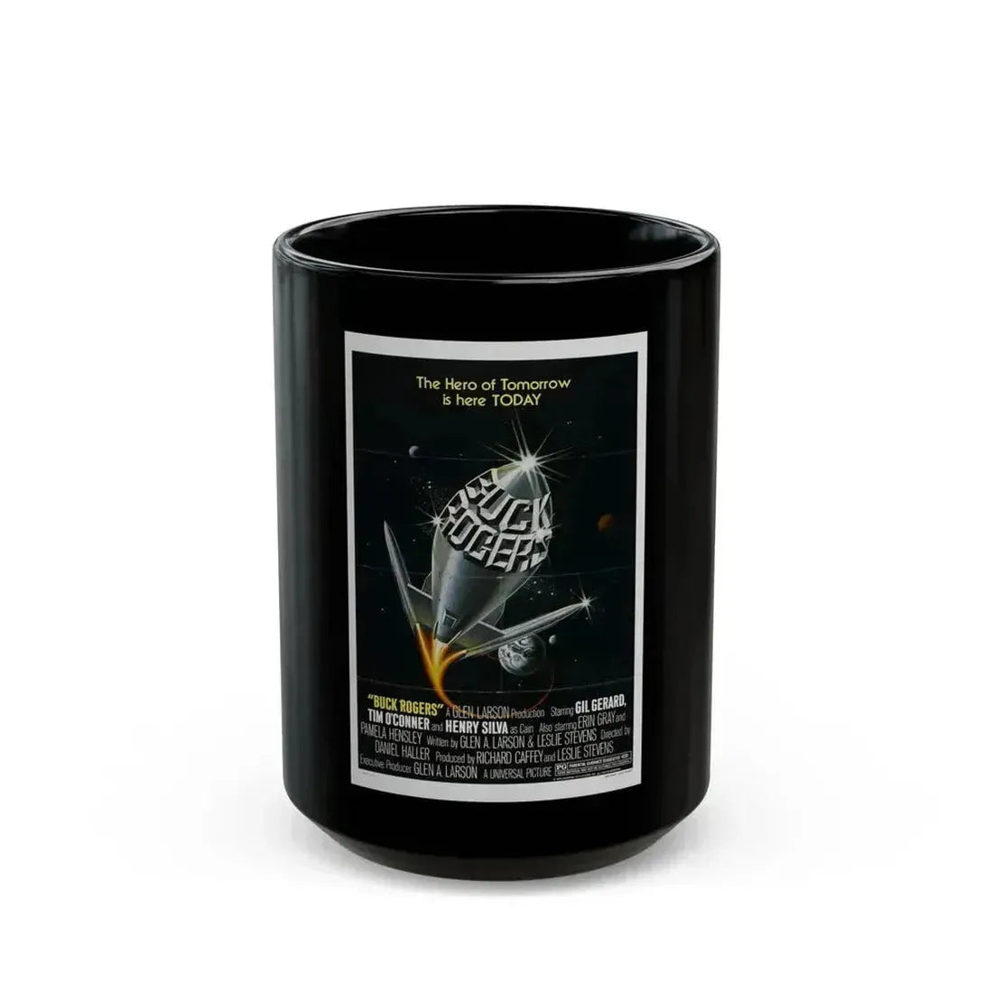 BUCK ROGERS IN THE 25TH CENTURY (TEASER) 1979 Movie Poster - Black Coffee Mug 15oz - Go Mug Yourself