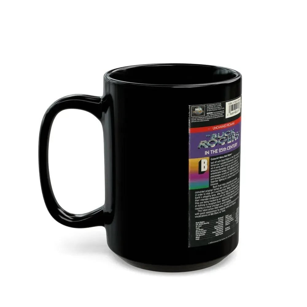 BUCK ROGERS IN THE 25TH CENTURY UNCHAINED WOMAN (VHS COVER) - Black Coffee Mug - Go Mug Yourself