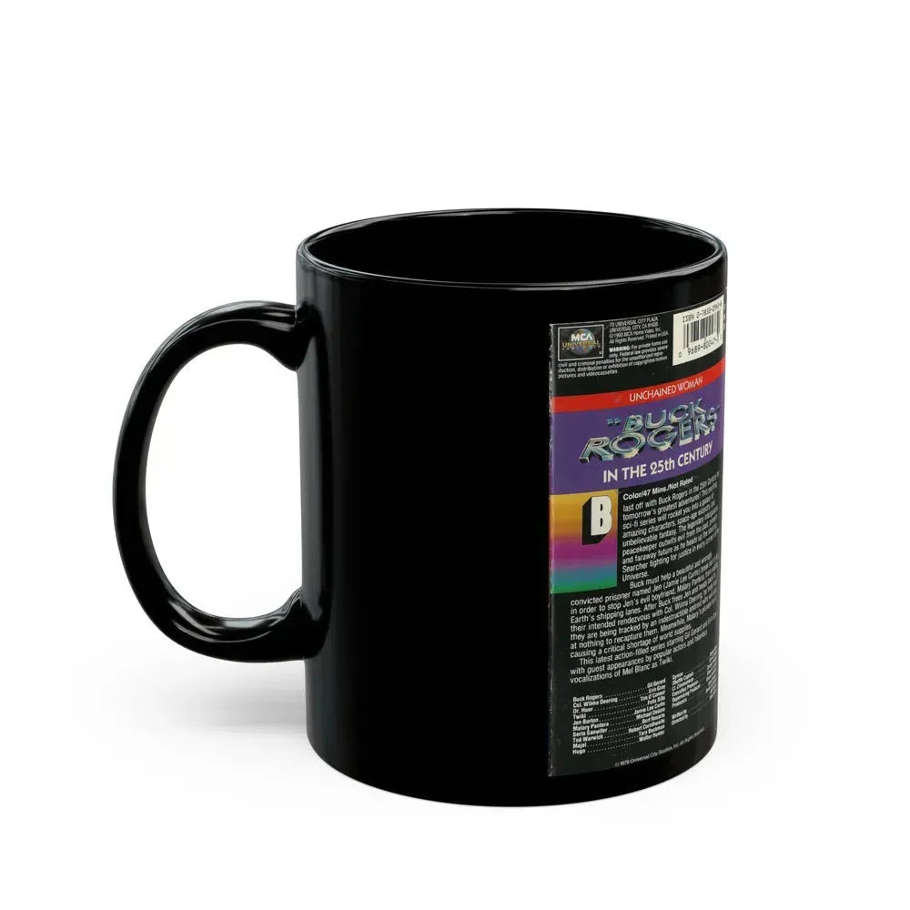 BUCK ROGERS IN THE 25TH CENTURY UNCHAINED WOMAN (VHS COVER) - Black Coffee Mug - Go Mug Yourself