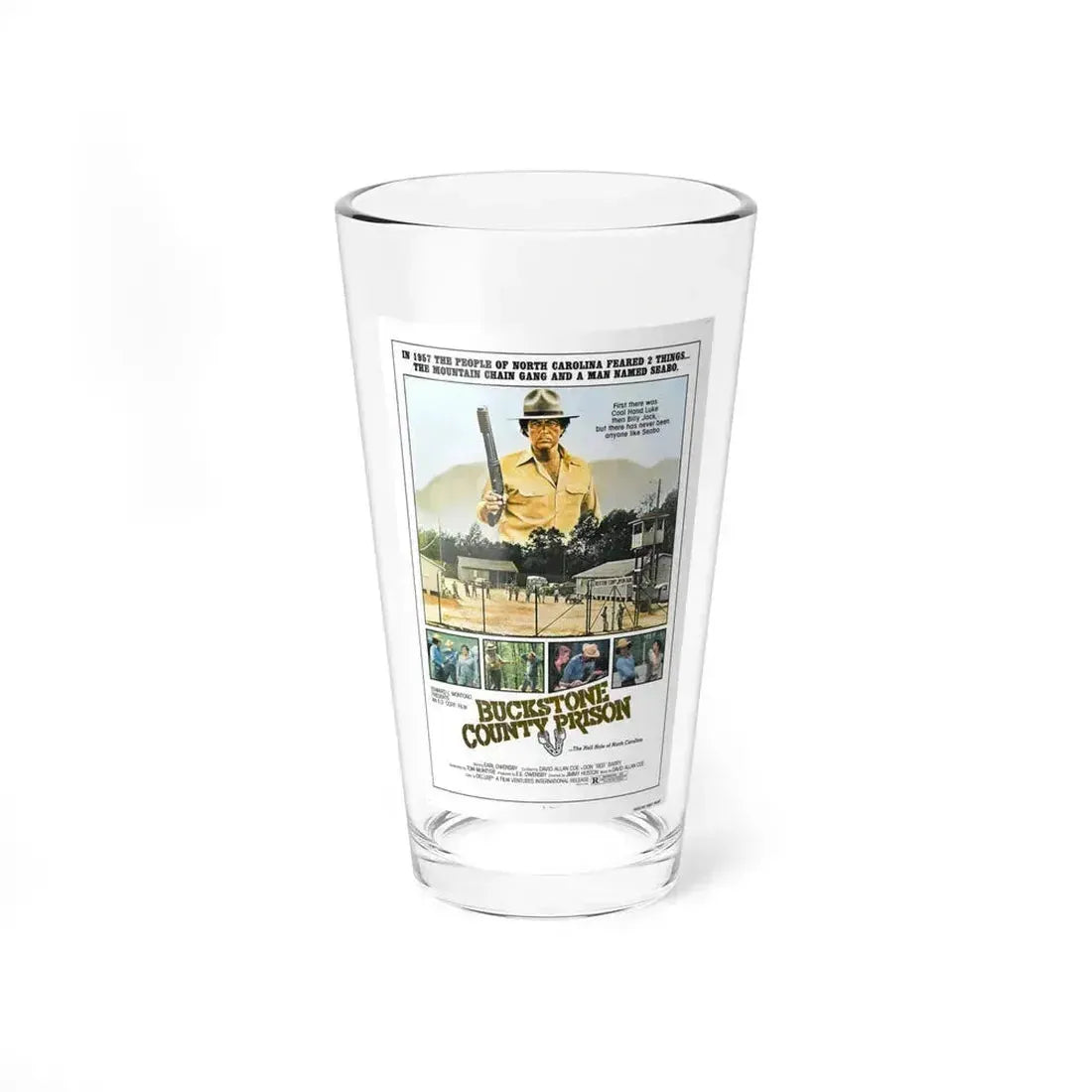 BUCKSTONE COUNTY PRISON 1978 Movie Poster - Pint Glass 16oz 16oz - Go Mug Yourself