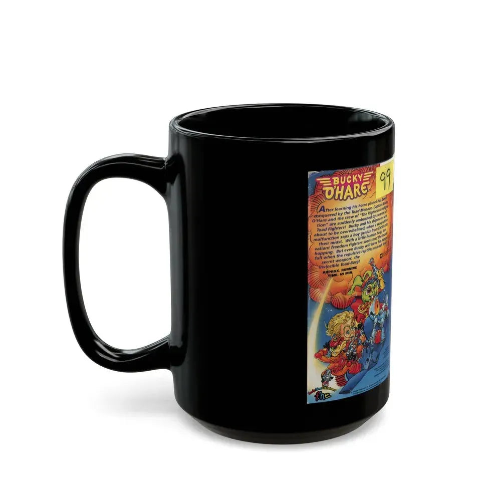 BUCKY OHARE THE TOAD MENACE (VHS COVER) - Black Coffee Mug - Go Mug Yourself
