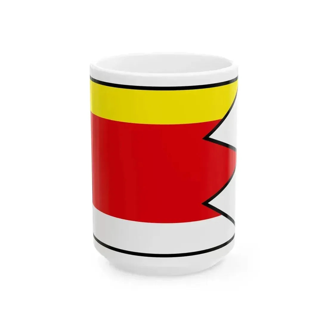 Budca Zvolen Flag (Slovakia) White Coffee Mug 15oz - Go Mug Yourself