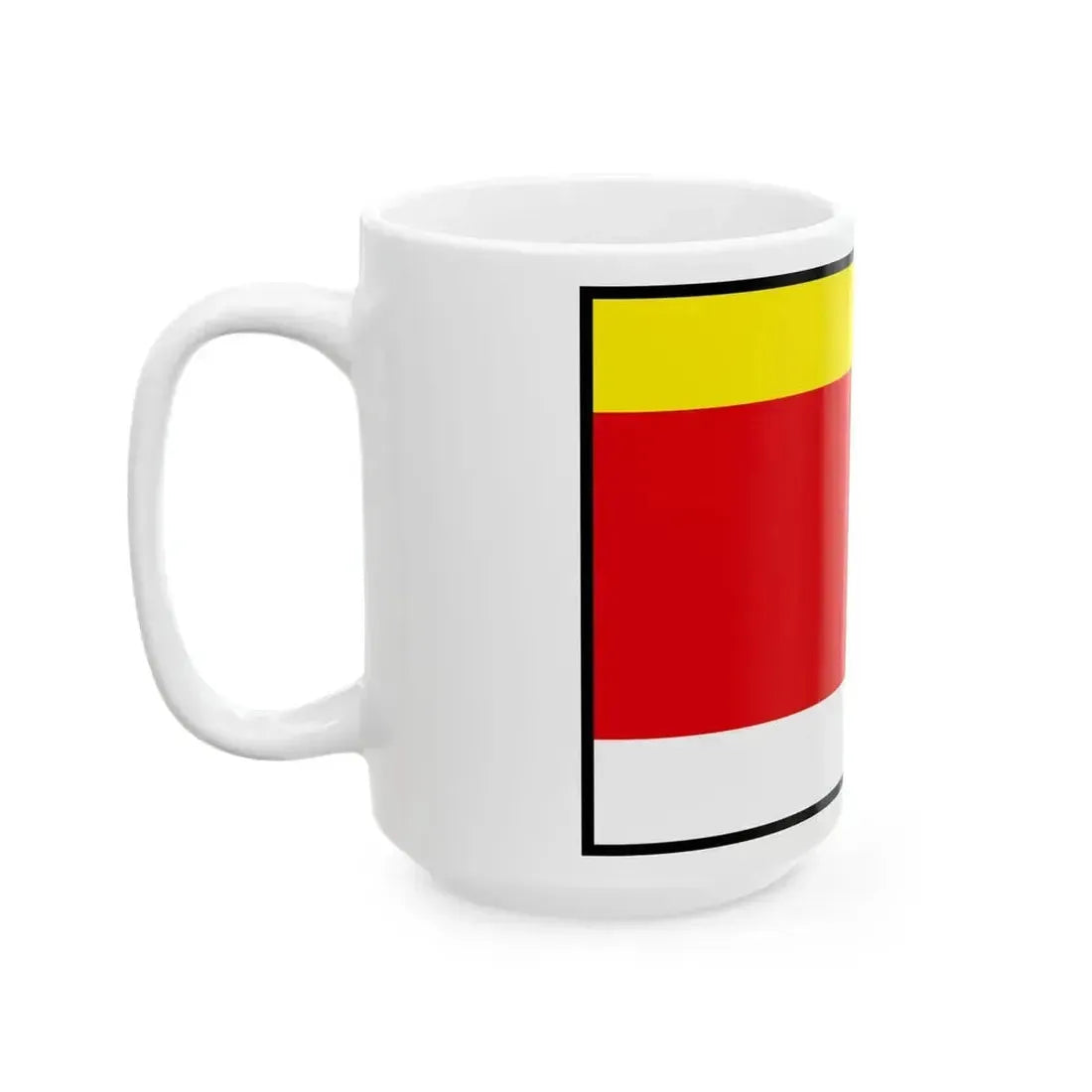 Budca Zvolen Flag (Slovakia) White Coffee Mug - Go Mug Yourself