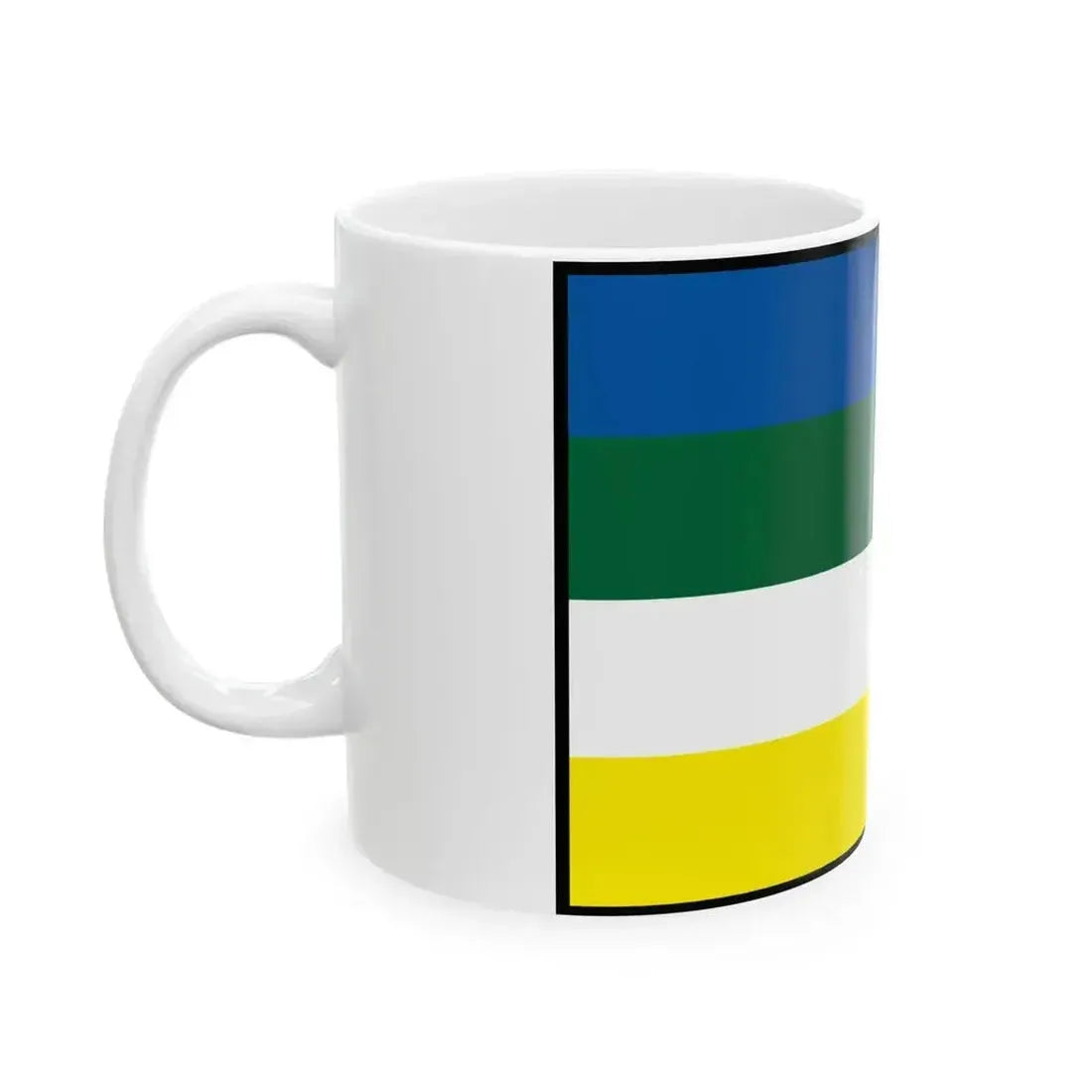 Budina Lucenec Flag (Slovakia) White Coffee Mug - Go Mug Yourself