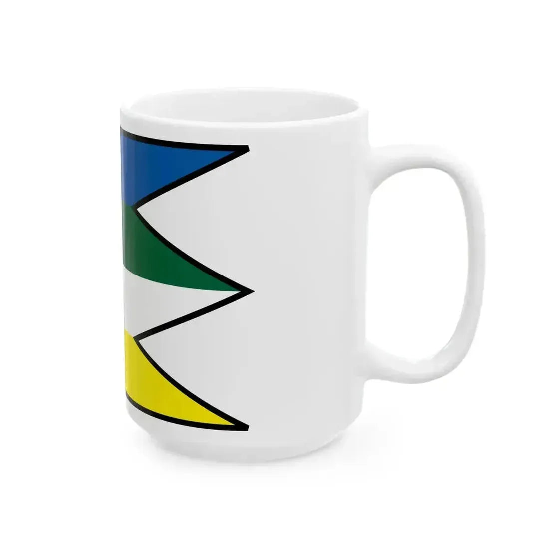 Budina Lucenec Flag (Slovakia) White Coffee Mug - Go Mug Yourself