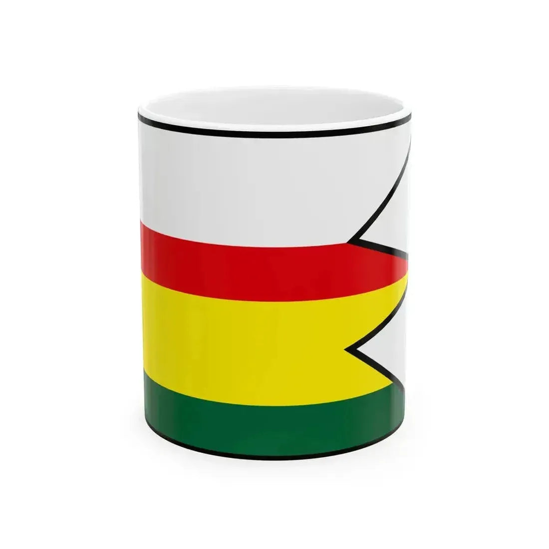Budince Michalovce Flag (Slovakia) White Coffee Mug 11oz - Go Mug Yourself
