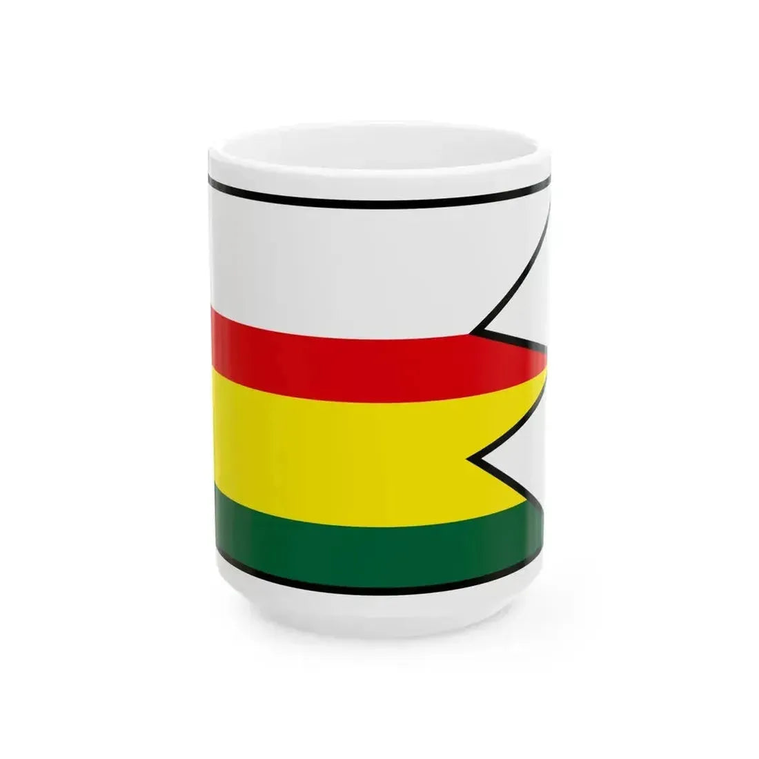 Budince Michalovce Flag (Slovakia) White Coffee Mug 15oz - Go Mug Yourself