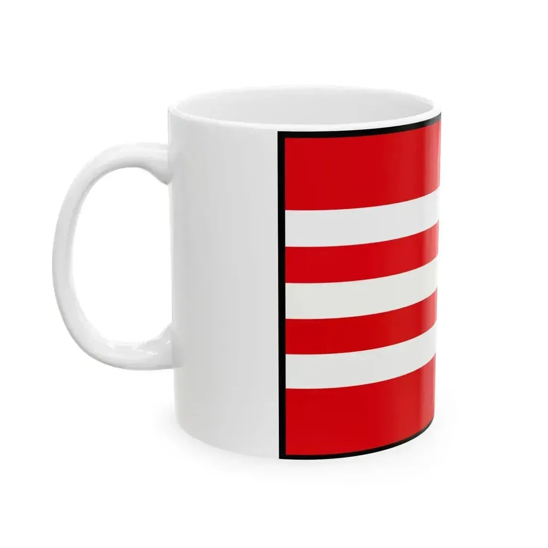 Budkovce Michalovce Flag (Slovakia) White Coffee Mug - Go Mug Yourself