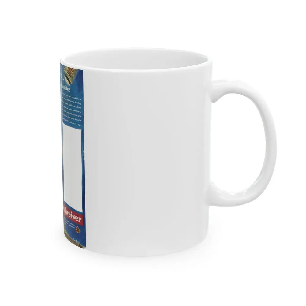 Budweiser ad, 1950 - White Coffee Mug - Go Mug Yourself