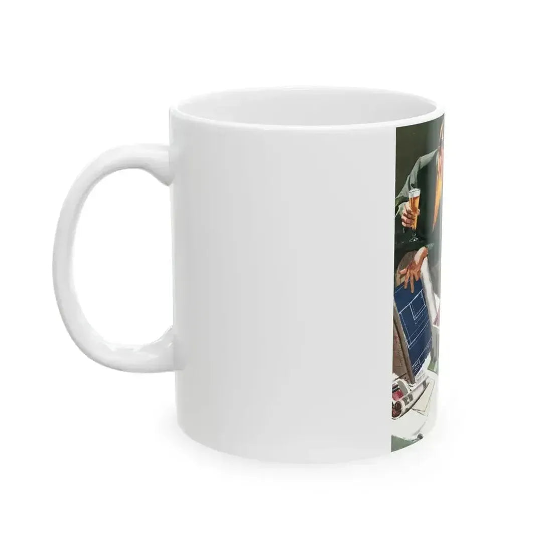 Budweiser ad, Collier's, January 21, 1950 - White Coffee Mug - Go Mug Yourself
