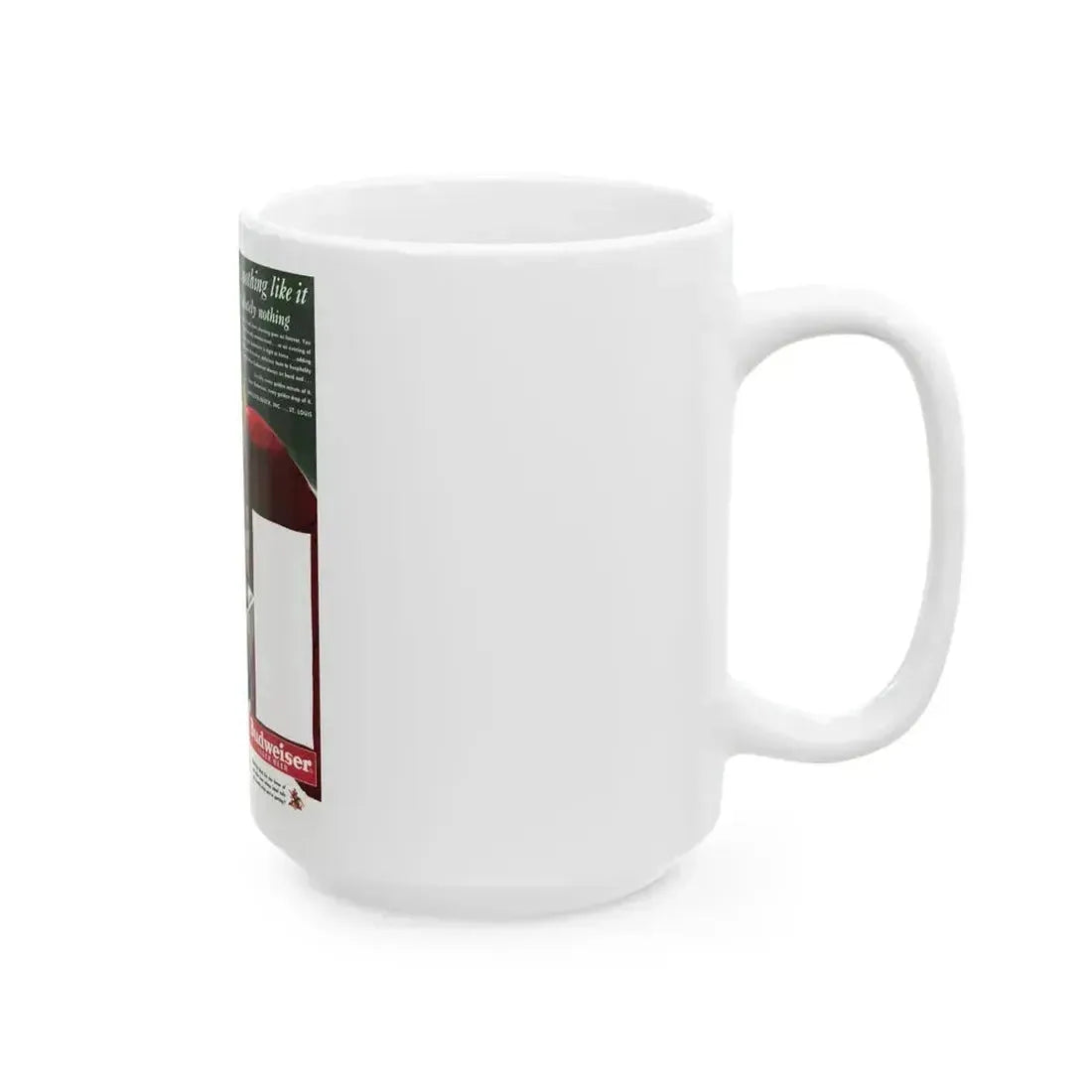 Budweiser ad, Collier's, January 21, 1950 - White Coffee Mug - Go Mug Yourself