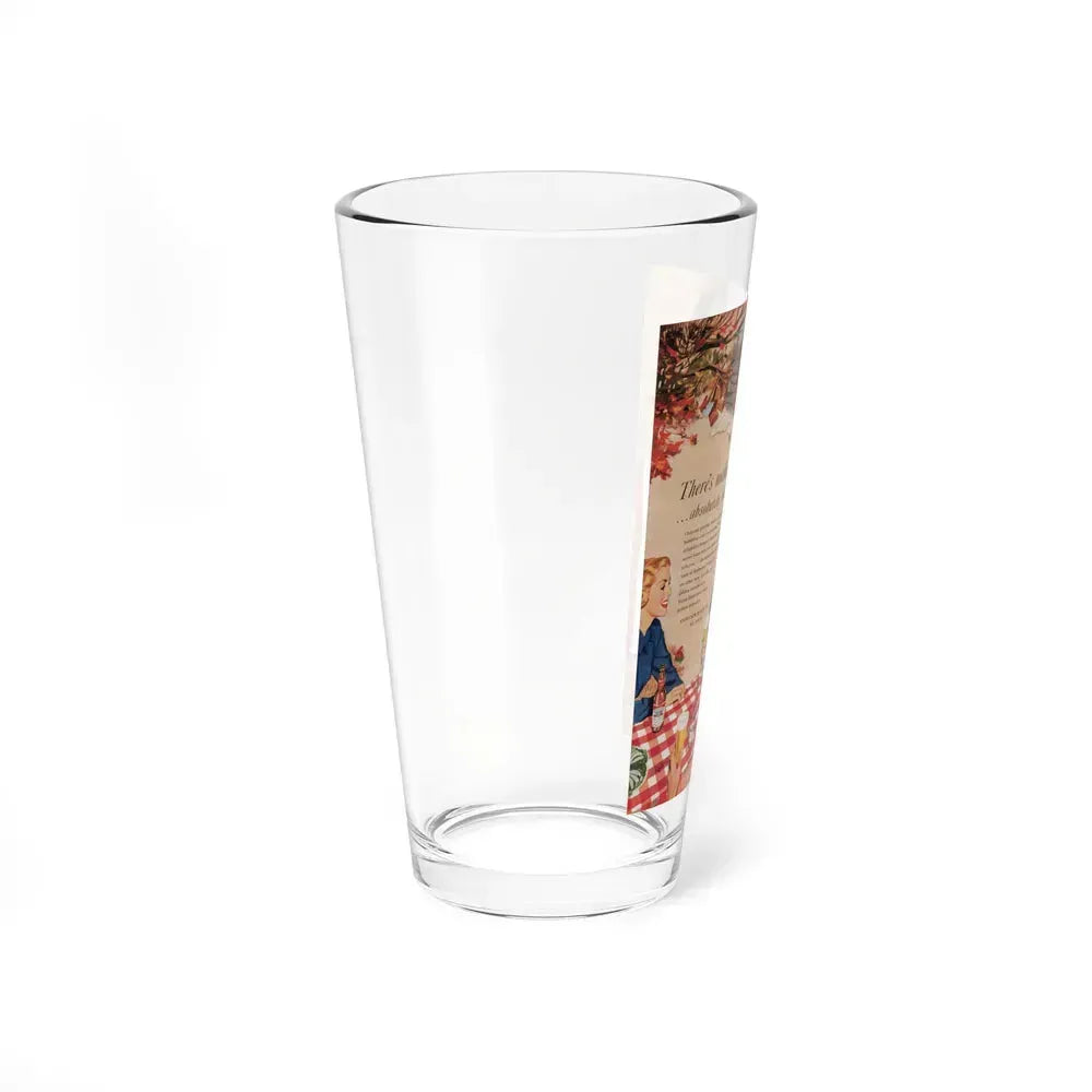 Budweiser ad, Cosmopolitan, October 1950 (Magazine Illustration) Pint Glass 16oz - Go Mug Yourself