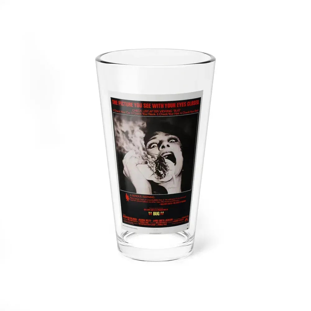 BUG 1975 Movie Poster - Pint Glass 16oz 16oz - Go Mug Yourself
