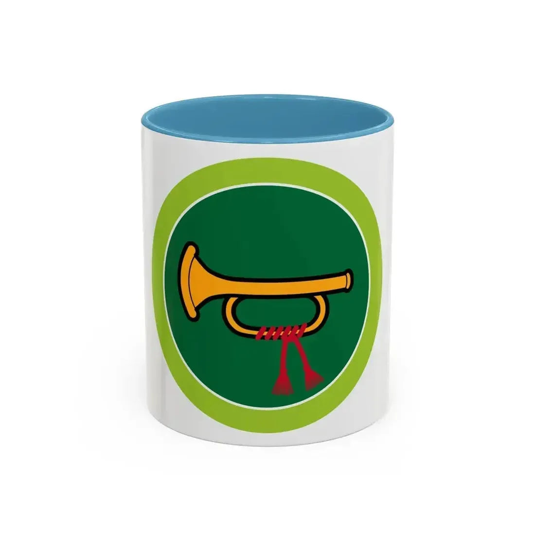 Bugling (Boy Scout Merit Badge) Accent Coffee Mug 11oz Light Blue - Go Mug Yourself