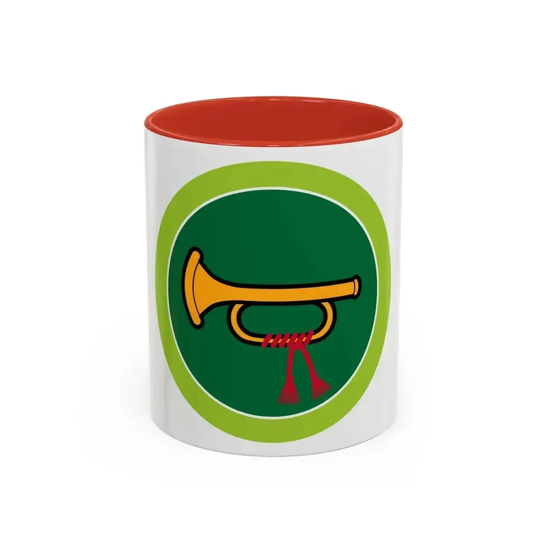 Bugling (Boy Scout Merit Badge) Accent Coffee Mug 11oz Red - Go Mug Yourself
