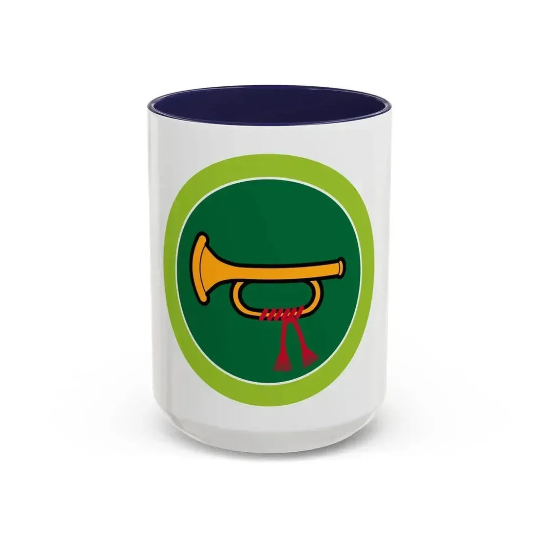 Bugling (Boy Scout Merit Badge) Accent Coffee Mug 15oz Navy - Go Mug Yourself