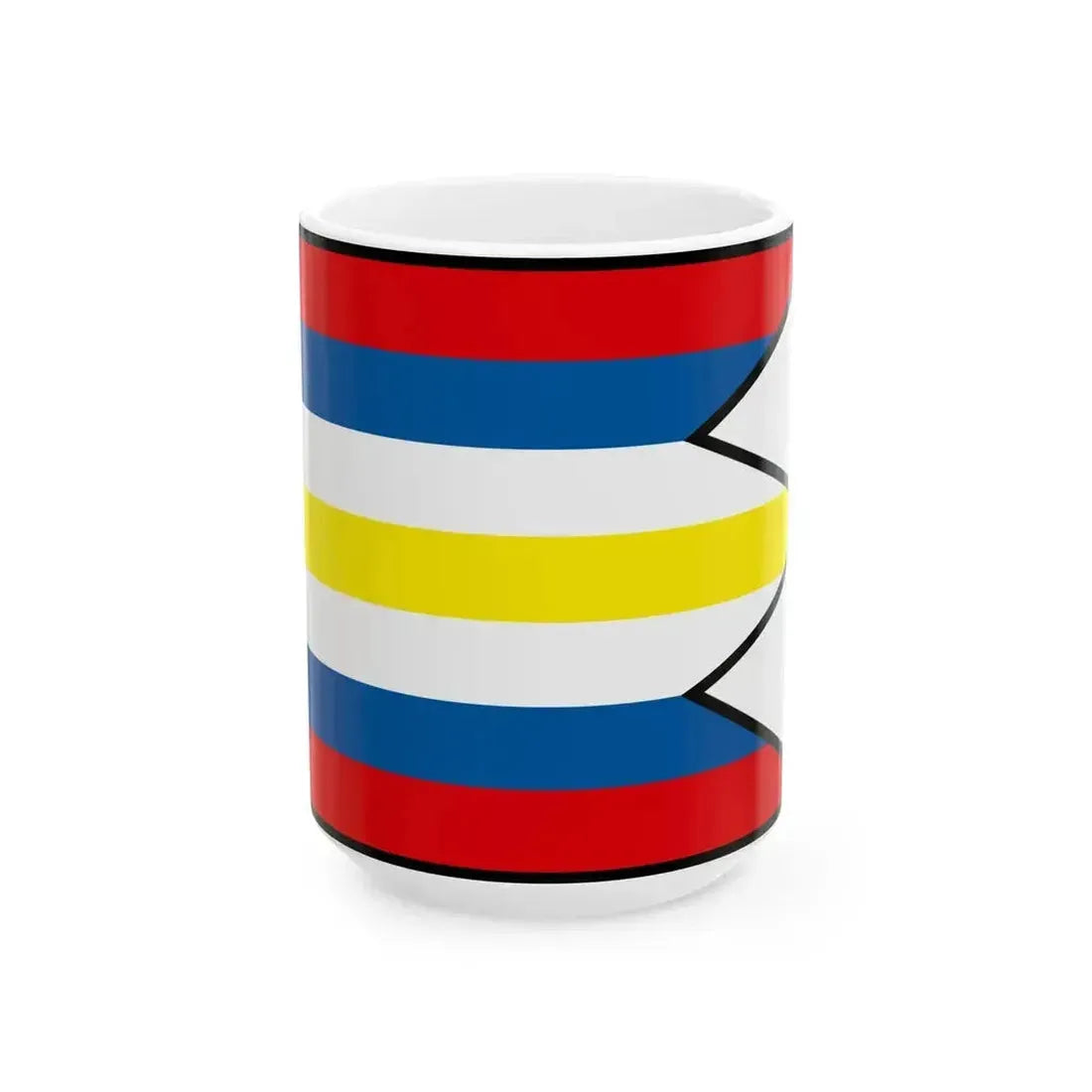 Buglovce Levoca Flag (Slovakia) White Coffee Mug 15oz - Go Mug Yourself