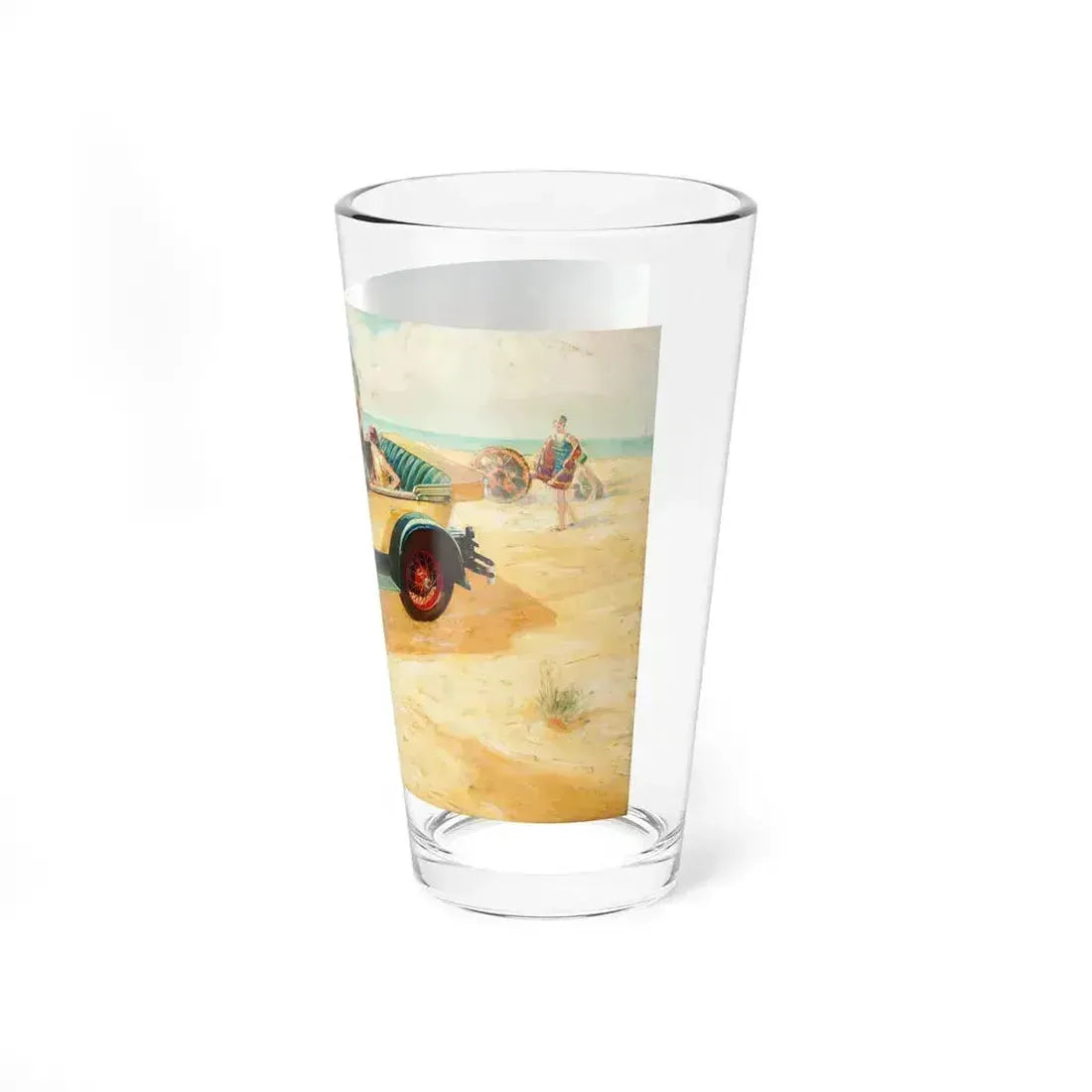 Buick Motors ad illustration (Magazine Illustration) Pint Glass 16oz - Go Mug Yourself