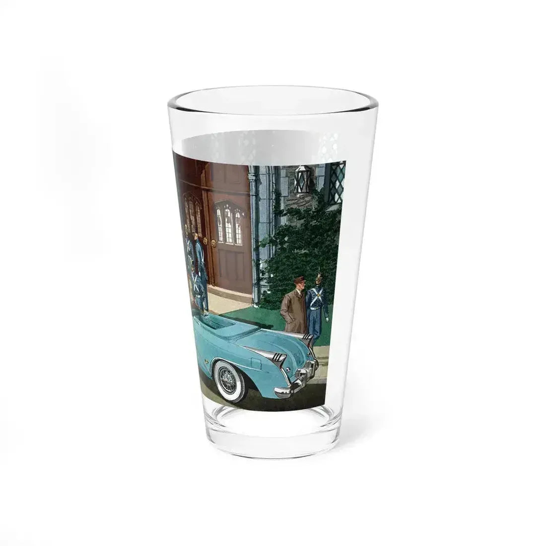 Buick Skylark, Esquire magazine, November 1954 (Magazine Illustration) Pint Glass 16oz - Go Mug Yourself