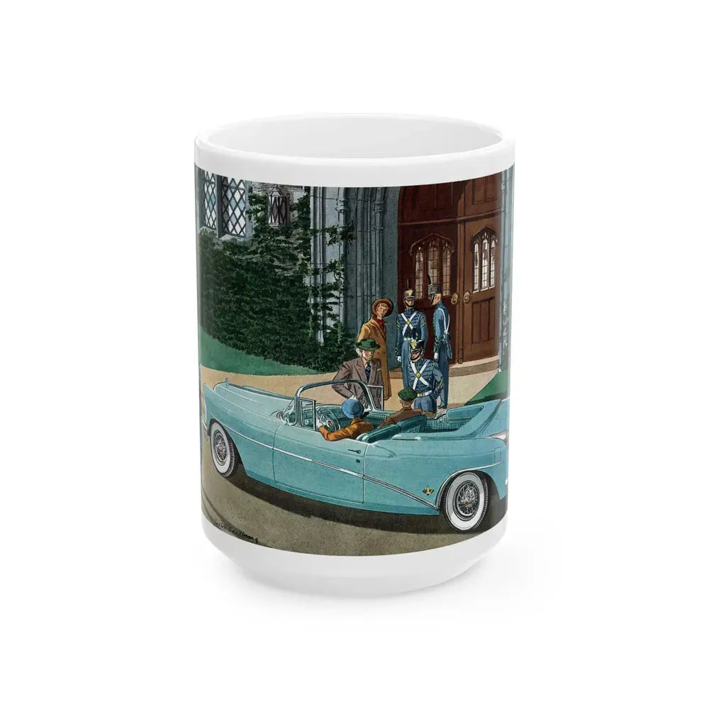Buick Skylark, Esquire magazine, November 1954 - White Coffee Mug 15oz - Go Mug Yourself