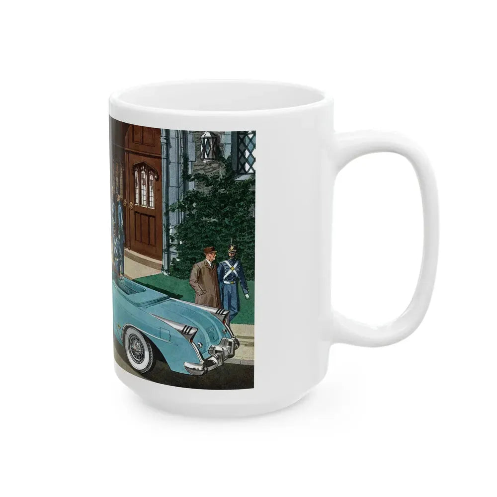 Buick Skylark, Esquire magazine, November 1954 - White Coffee Mug - Go Mug Yourself