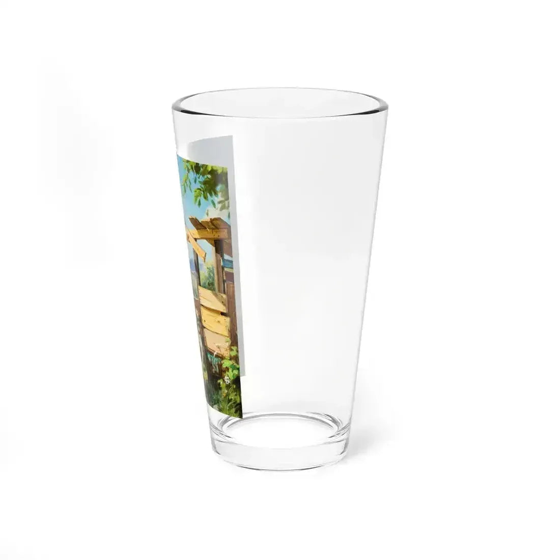 Building a Fort (Magazine Illustration) Pint Glass 16oz - Go Mug Yourself