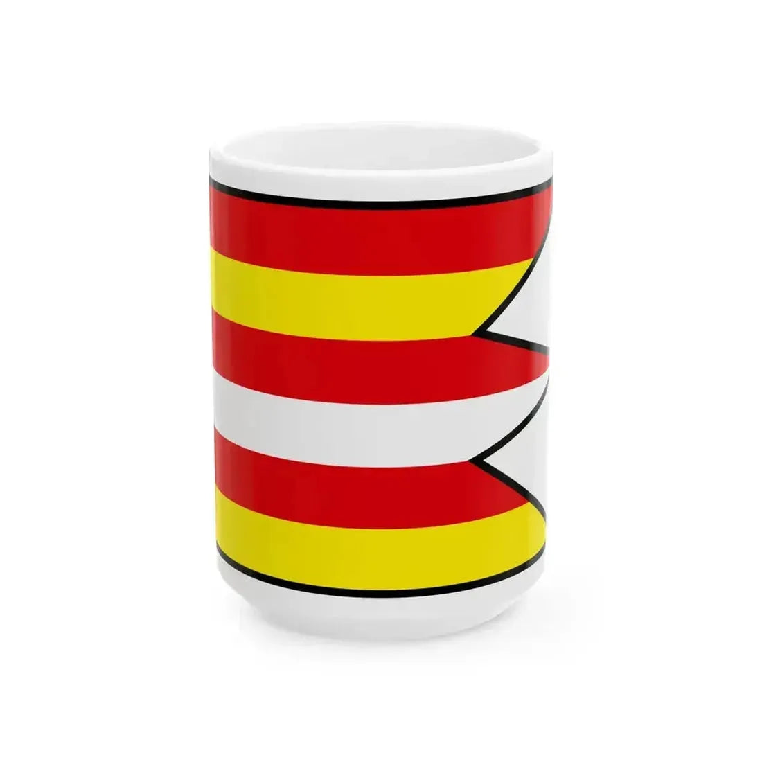 Bukovce Stropkov Flag (Slovakia) White Coffee Mug 15oz - Go Mug Yourself