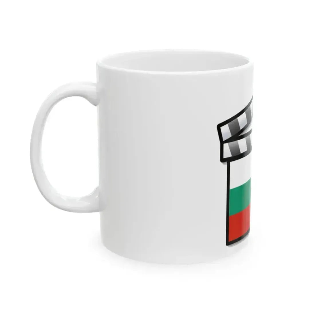 Bulgaria film clapperboard (Bulgaria) White Coffee Mug - Go Mug Yourself