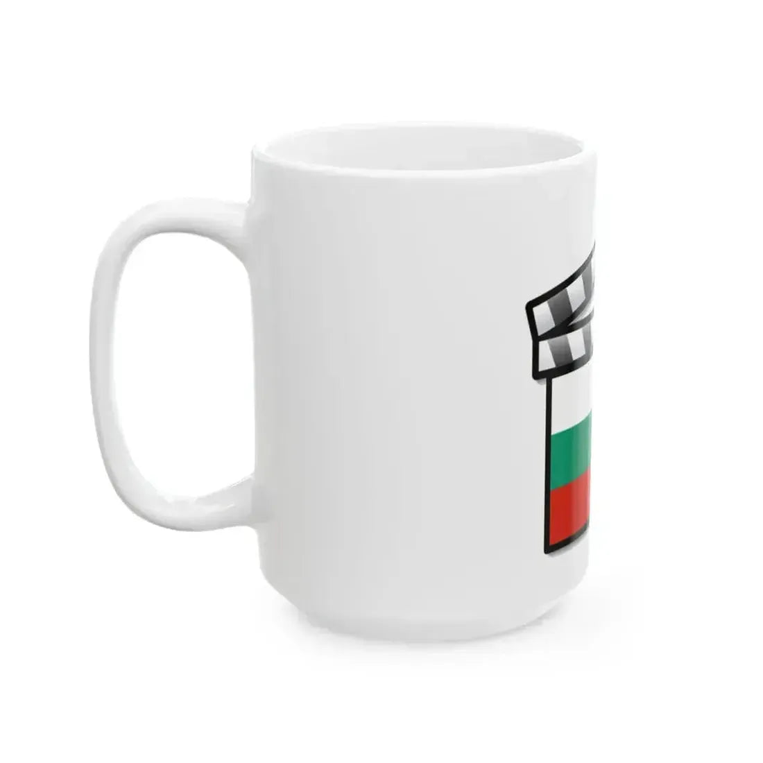 Bulgaria film clapperboard (Bulgaria) White Coffee Mug - Go Mug Yourself
