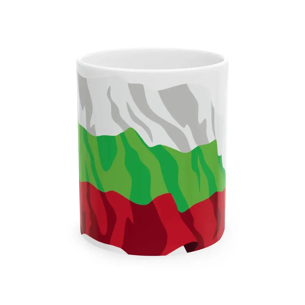 Bulgaria flag waving icon (Bulgaria) White Coffee Mug 11oz - Go Mug Yourself