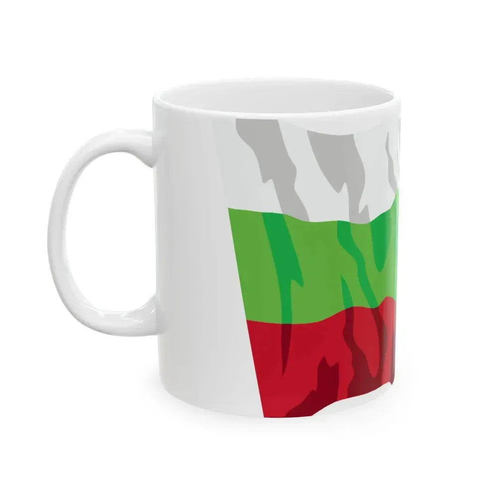 Bulgaria flag waving icon (Bulgaria) White Coffee Mug - Go Mug Yourself